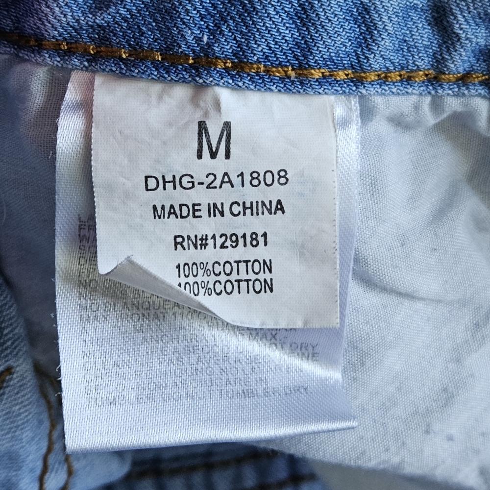 Fashion Nova Hi-Rise Cut-Off Denim Shorts Size Medium (28) - Picture 6 of 12